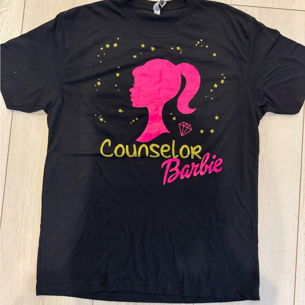 Counselor Barbie Tee - Black and Pink